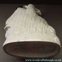 Load image into Gallery viewer, Antique Staffordshire Figurine. Thomas Campbell Poet Old Dog Tray Spill Vase
