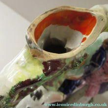 Load image into Gallery viewer, Antique Staffordshire Figurine. Thomas Campbell Poet Old Dog Tray Spill Vase
