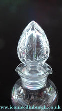 Load image into Gallery viewer, Rarer EDINBURGH CRYSTAL Wine / Port Decanter or Carafe. Older Design with High Shoulders; Flared Foot and Double
