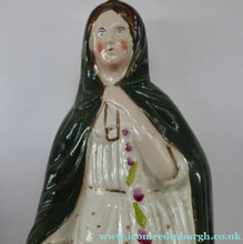 Load image into Gallery viewer, Robert BURNS and HIGHLAND MARY. Large Pair of Antique Victorian Staffordshire Flatback Figurines. Over 13 inches

