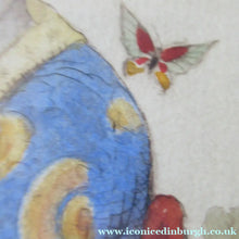 Load image into Gallery viewer, Robert Herdman Smitth Colour Etching The Butterfly Pencil Signed Original Frame
