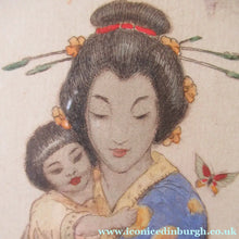 Load image into Gallery viewer, Robert Herdman Smitth Colour Etching The Butterfly Pencil Signed Original Frame
