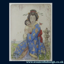 Load image into Gallery viewer, Robert Herdman Smith (1879 - 1945). Fabulous Pencil Signed Colour Etching Entitled "The Butterfly"
