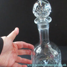 Load image into Gallery viewer,  Rogaska Crystal Cordial Decanter. Queen Design 9 3/4 inches
