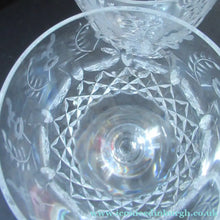 Load image into Gallery viewer, Rogaska Tall Red Wine Crystal Glasses Queen Pattern Vintage
