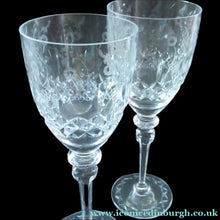 Load image into Gallery viewer, Rogaska Tall Red Wine Crystal Glasses Queen Pattern Vintage
