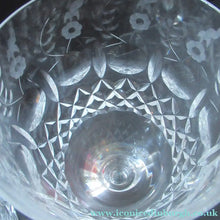 Load image into Gallery viewer, Rogaska Tall Red Wine Crystal Glasses Queen Pattern Vintage
