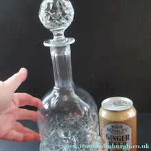 Load image into Gallery viewer, Rogaska Crystal Red Wine or Claret Decanter Queen Design 12 inches
