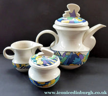 Load image into Gallery viewer, ROSENTHAL 1980s Studio Line Teapot, Milk Jug &amp; Sugar Bowl. RARE Spirit Wonderland by Dorothy Hafner
