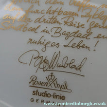 Load image into Gallery viewer, ROSENTHAL Decorative Wall Plate by Bjorn Wiinblad. SINBAD Series. No. 4 (IV)
