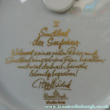 Load image into Gallery viewer, ROSENTHAL Decorative Wall Plate by Bjorn Wiinblad. SINBAD Series. Sinbad the Seafarer No. 5 (V)

