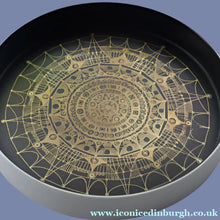 Load image into Gallery viewer, Large 1960s Console Bowl Black and Gold by Baumann for Rosenthal

