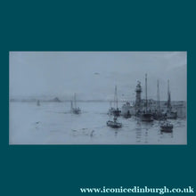 Load image into Gallery viewer, ORIGINAL ETCHING Rowland Langmaid (1897-1956) Newlyn &amp; St Michael's Mount, Cornwall. Pencil signed
