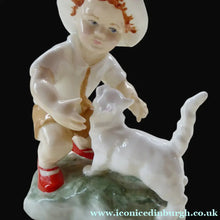 Load image into Gallery viewer, Royal Worcester Figurine SNOWY (variant of September). Modelled by Freda Doughty. No. 3457 PRISTINE
