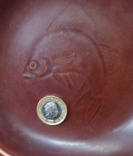 Load image into Gallery viewer, ROYAL COPENHAGEN. Vintage Marselis Aluminia Bowl by Nils Thorsson. 6 inches diameter
