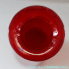 Load image into Gallery viewer, Ruby Red Glass GENIE Vase with Original Hollow Pointed Hand Blown Stopper 
