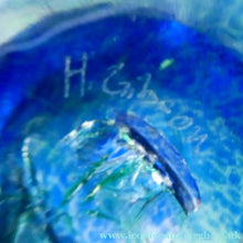 Load image into Gallery viewer, SCANDINAVIAN Art Glass: Large Blue Bowl by Helena Gibson &amp; Two Smaller Ones by Abel Sawe
