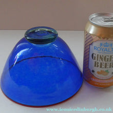 Load image into Gallery viewer, SCANDINAVIAN Art Glass: Large Blue Bowl by Helena Gibson &amp; Two Smaller Ones by Abel Sawe

