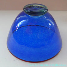 Load image into Gallery viewer, SCANDINAVIAN Art Glass: Large Blue Bowl by Helena Gibson &amp; Two Smaller Ones by Abel Sawe
