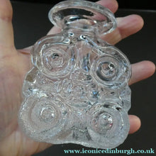 Load image into Gallery viewer, Lars Hellsten Skruf Bottle Vase 1960s Swedish Scandinavian Glass
