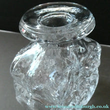 Load image into Gallery viewer, Lars Hellsten Skruf Bottle Vase 1960s Swedish Scandinavian Glass
