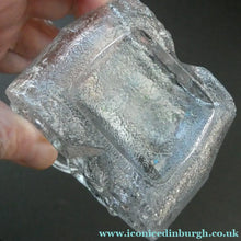 Load image into Gallery viewer, Lars Hellsten Skruf Bottle Vase 1960s Swedish Scandinavian Glass
