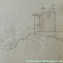 Load image into Gallery viewer, Early 19th Century Panorama of Edinburgh from Calton Hill Pen and Ink Drawing
