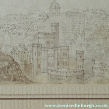 Load image into Gallery viewer, Early 19th Century Panorama of Edinburgh from Calton Hill Pen and Ink Drawing
