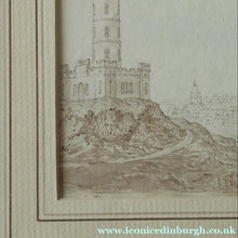 Load image into Gallery viewer, Early 19th Century Panorama of Edinburgh from Calton Hill Pen and Ink Drawing
