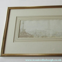 Load image into Gallery viewer, Early 19th Century Panorama of Edinburgh from Calton Hill Pen and Ink Drawing
