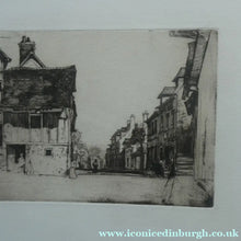 Load image into Gallery viewer, SCOTTISH ART: 1899 D.Y. Cameron Pencil Signed Etching "A Norman Village" (1904)
