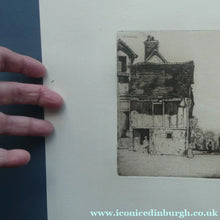 Load image into Gallery viewer, SCOTTISH ART: 1899 D.Y. Cameron Pencil Signed Etching "A Norman Village" (1904)
