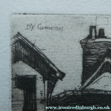 Load image into Gallery viewer, SCOTTISH ART: 1899 D.Y. Cameron Pencil Signed Etching "A Norman Village" (1904)
