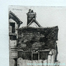 Load image into Gallery viewer, SCOTTISH ART: 1899 D.Y. Cameron Pencil Signed Etching "A Norman Village" (1904)
