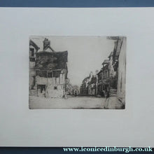 Load image into Gallery viewer, SCOTTISH ART: 1899 D.Y. Cameron Pencil Signed Etching "A Norman Village" (1904)

