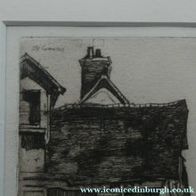 Load image into Gallery viewer, SCOTTISH ART: 1899 D.Y. Cameron Pencil Signed Etching "A Norman Village" (1904)
