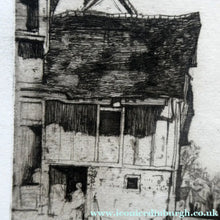 Load image into Gallery viewer, SCOTTISH ART: 1899 D.Y. Cameron Pencil Signed Etching "A Norman Village" (1904)
