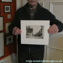 Load image into Gallery viewer, SCOTTISH ART: 1899 D.Y. Cameron Pencil Signed Etching "A Norman Village" (1904)
