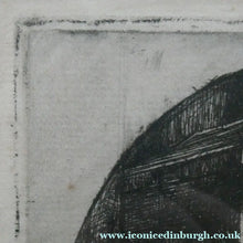 Load image into Gallery viewer, 1899 D.Y. Cameron Pencil Signed Etching of Newgate (from the London Set)
