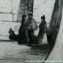 Load image into Gallery viewer, 1899 D.Y. Cameron Pencil Signed Etching of Newgate (from the London Set)
