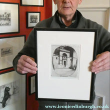 Load image into Gallery viewer, 1899 D.Y. Cameron Pencil Signed Etching of Newgate (from the London Set)
