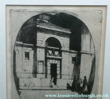 Load image into Gallery viewer, 1899 D.Y. Cameron Pencil Signed Etching of Newgate (from the London Set)
