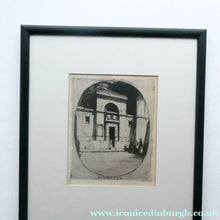 Load image into Gallery viewer, 1899 D.Y. Cameron Pencil Signed Etching of Newgate (from the London Set)
