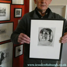 Load image into Gallery viewer, 1899 D.Y. Cameron Pencil Signed Etching of Newgate (from the London Set)
