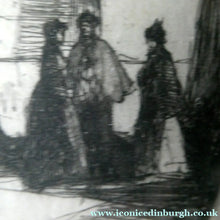Load image into Gallery viewer, 1899 D.Y. Cameron Pencil Signed Etching of Newgate (from the London Set)
