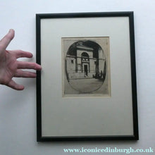 Load image into Gallery viewer, 1899 D.Y. Cameron Pencil Signed Etching of Newgate (from the London Set)
