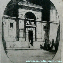 Load image into Gallery viewer, 1899 D.Y. Cameron Pencil Signed Etching of Newgate (from the London Set)
