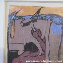 Load image into Gallery viewer, 1920s Mabel Royds Colour Woodcut The Forge, India

