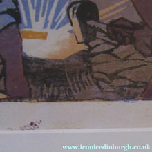 Load image into Gallery viewer, 1920s Mabel Royds Colour Woodcut The Forge, India
