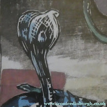 Load image into Gallery viewer, 1920s Colour Woodcut by Mabel Allington Royds (1874-1941) THE SNAKE CHARMER
